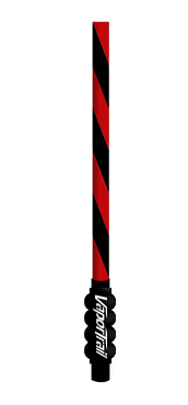 Vapor Trail stock bowstring set, red and black